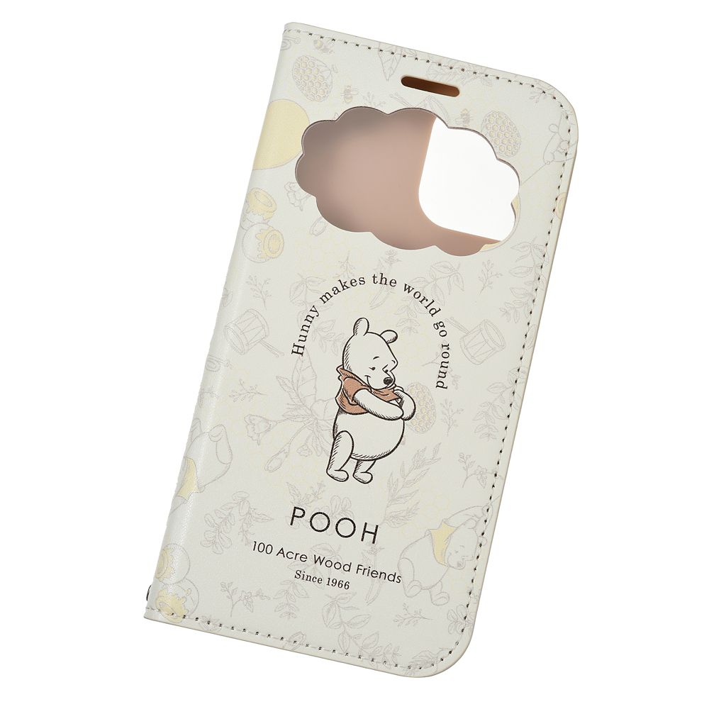 公式 ショップディズニー プーさん フレンズ Iphone 12 12 Pro用スマホケース カバー フリップ窓付きダイアリーケース ボタニカル