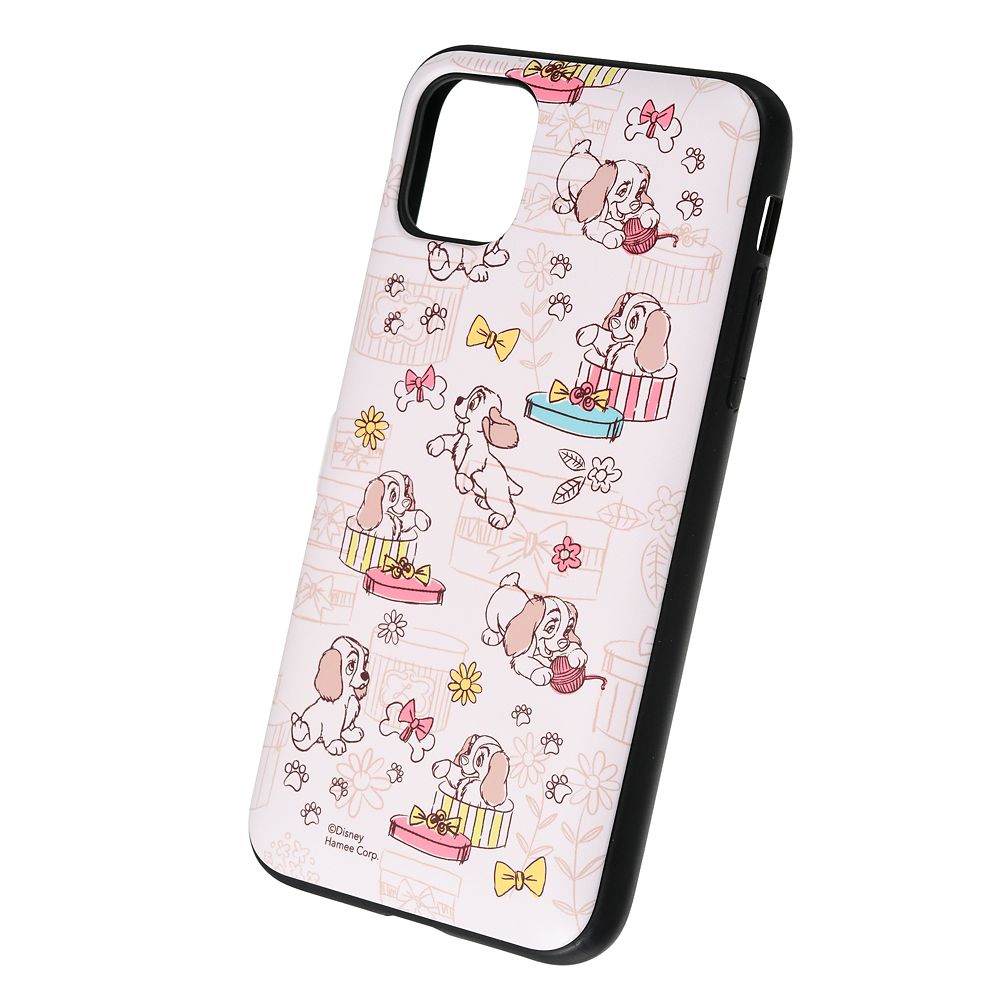 公式 ショップディズニー Latootoo レディiphone 11 Xr用スマホケース カバー カード収納型 ミラー付き