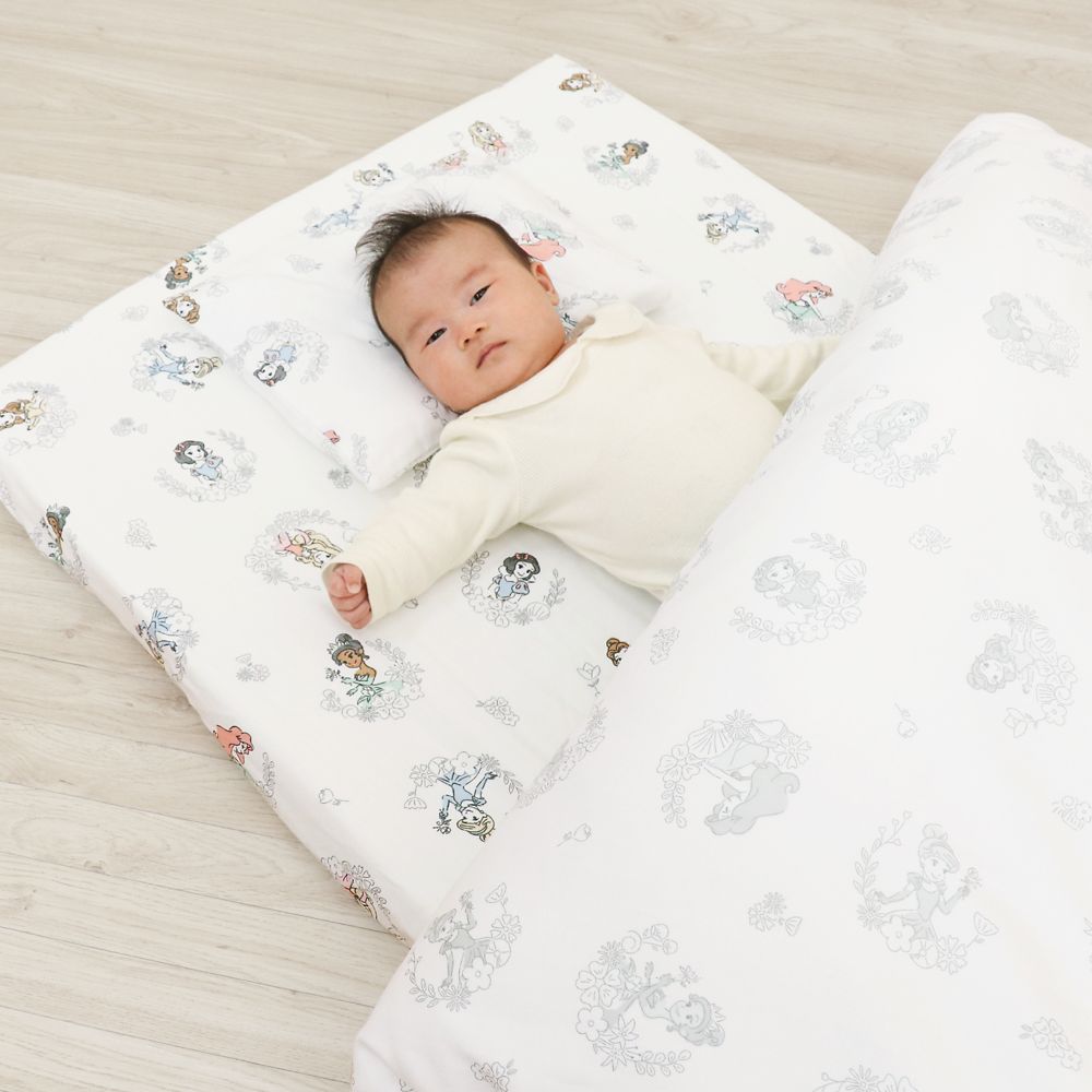 ディズニープリンセス ベビー布団 11点セット ミニサイズ オーガニックコットン ダブルガーゼ NZ1124-FUM
