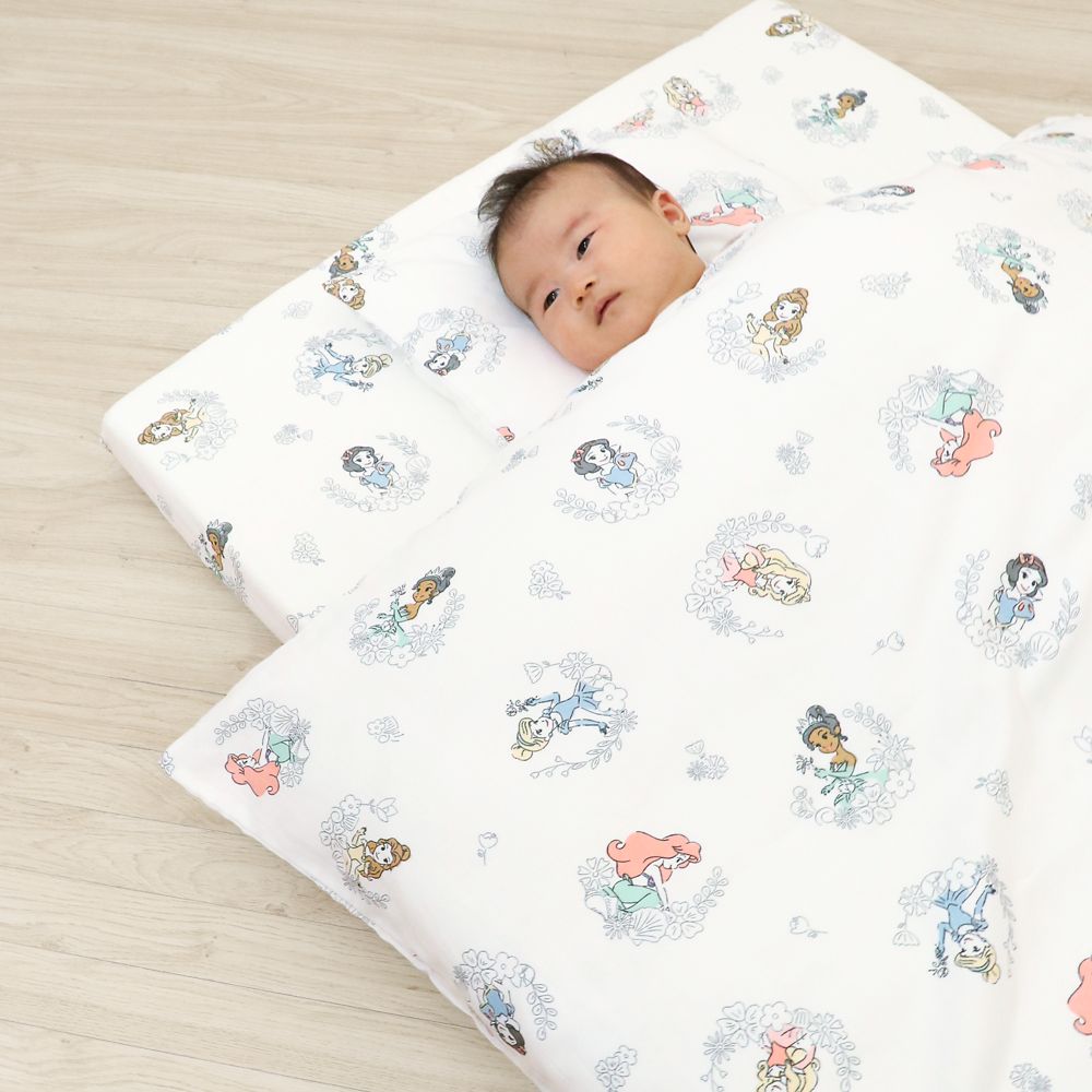 ディズニープリンセス ベビー布団 11点セット ミニサイズ オーガニックコットン ダブルガーゼ NZ1124-FUM