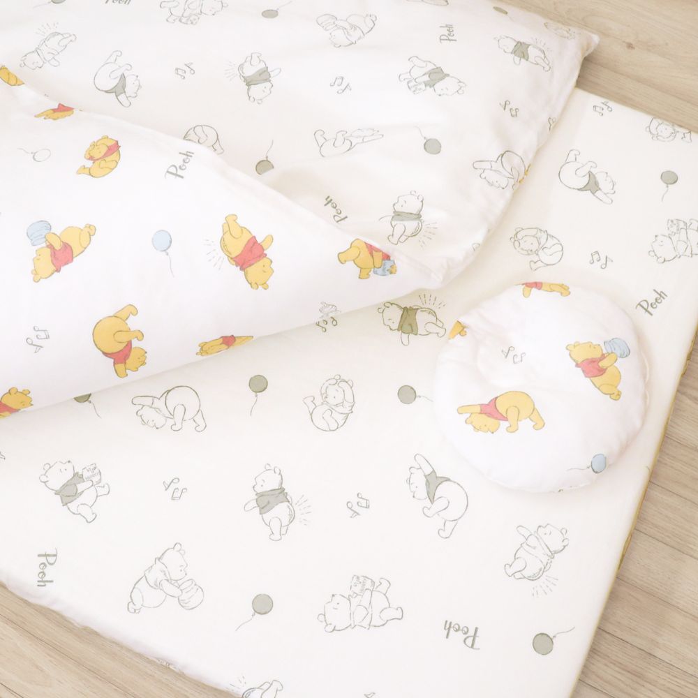 くまのプーさん ベビー布団 11点セット ミニサイズ オーガニックコットン ダブルガーゼ NZ1125-FUM