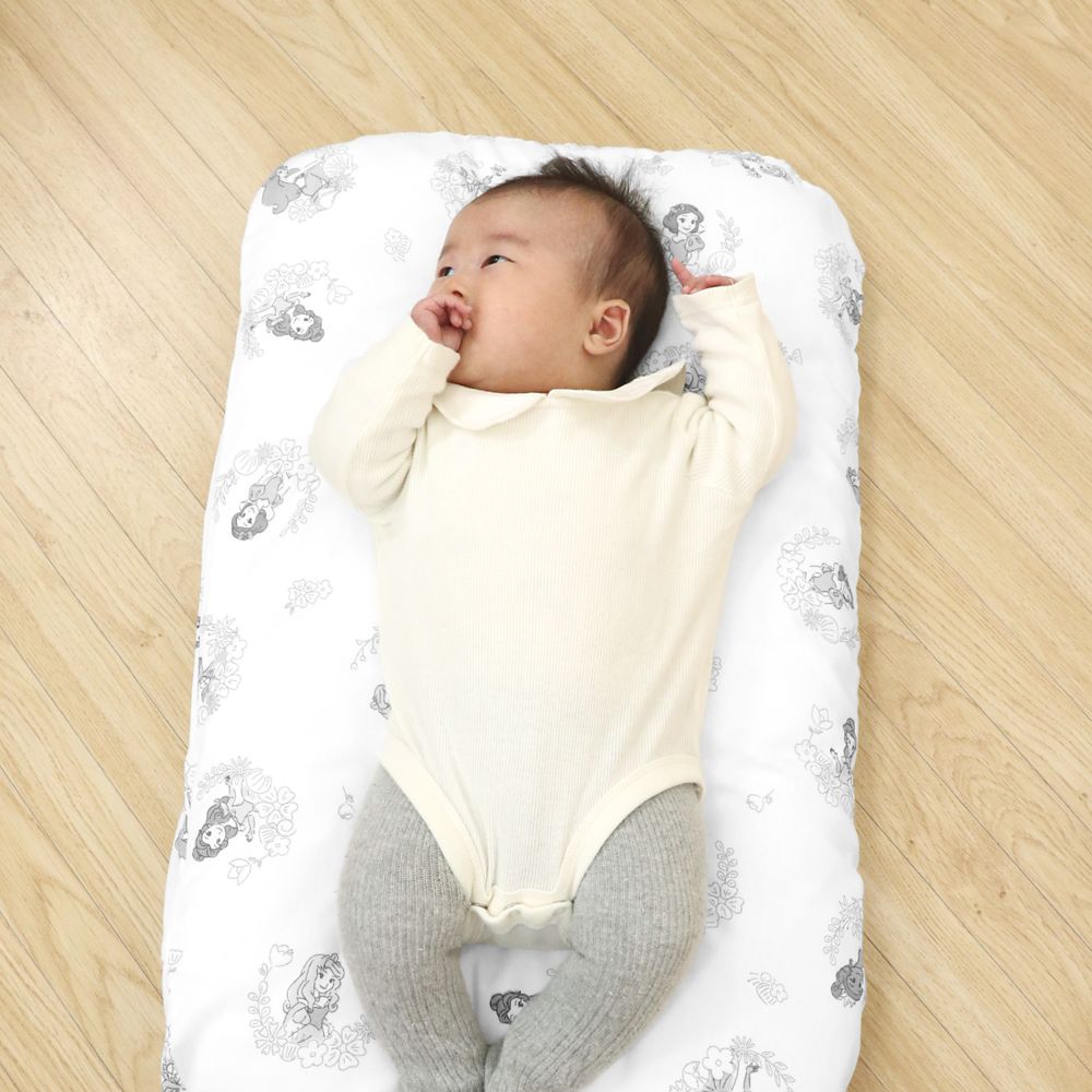 ディズニープリンセス 抱っこ布団 モノトーン オーガニックコットン ダブルガーゼ 綿100％ やわらかキルト NZ1124P-G