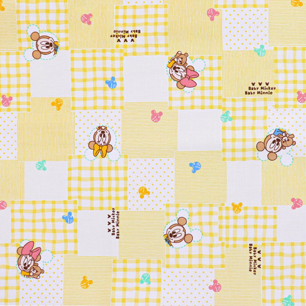 ベビーミッキー ベビーミニー 防水 コットカバー 60&times;130cm 裏面防水 ネームタグ付き NZ8105-R