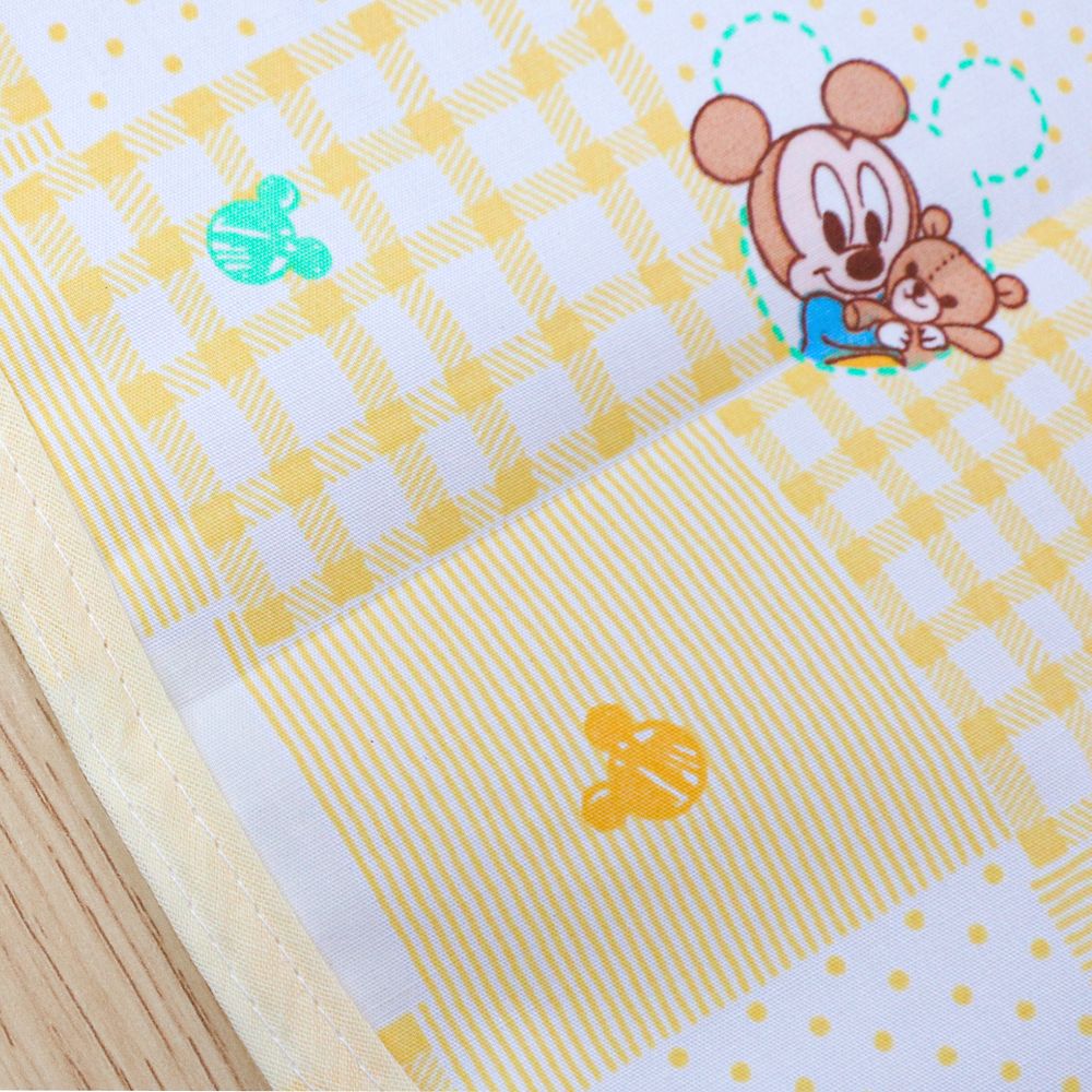 ベビーミッキー ベビーミニー 防水 コットカバー 60&times;130cm 裏面防水 ネームタグ付き NZ8105-R