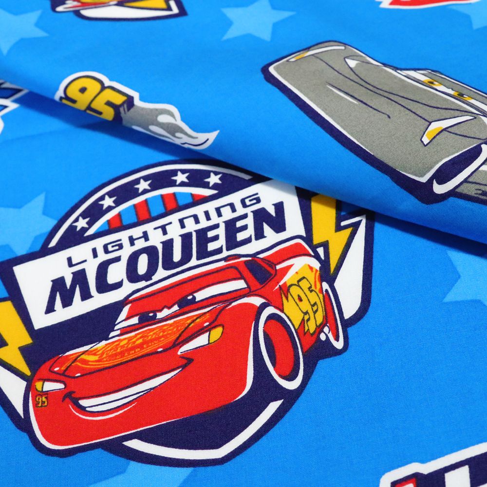 カーズ ライトニング・マックイーン お昼寝布団セット 3点 綿100％ 敷き布団 防水バッグ ネームタグ付き NZ1260-3