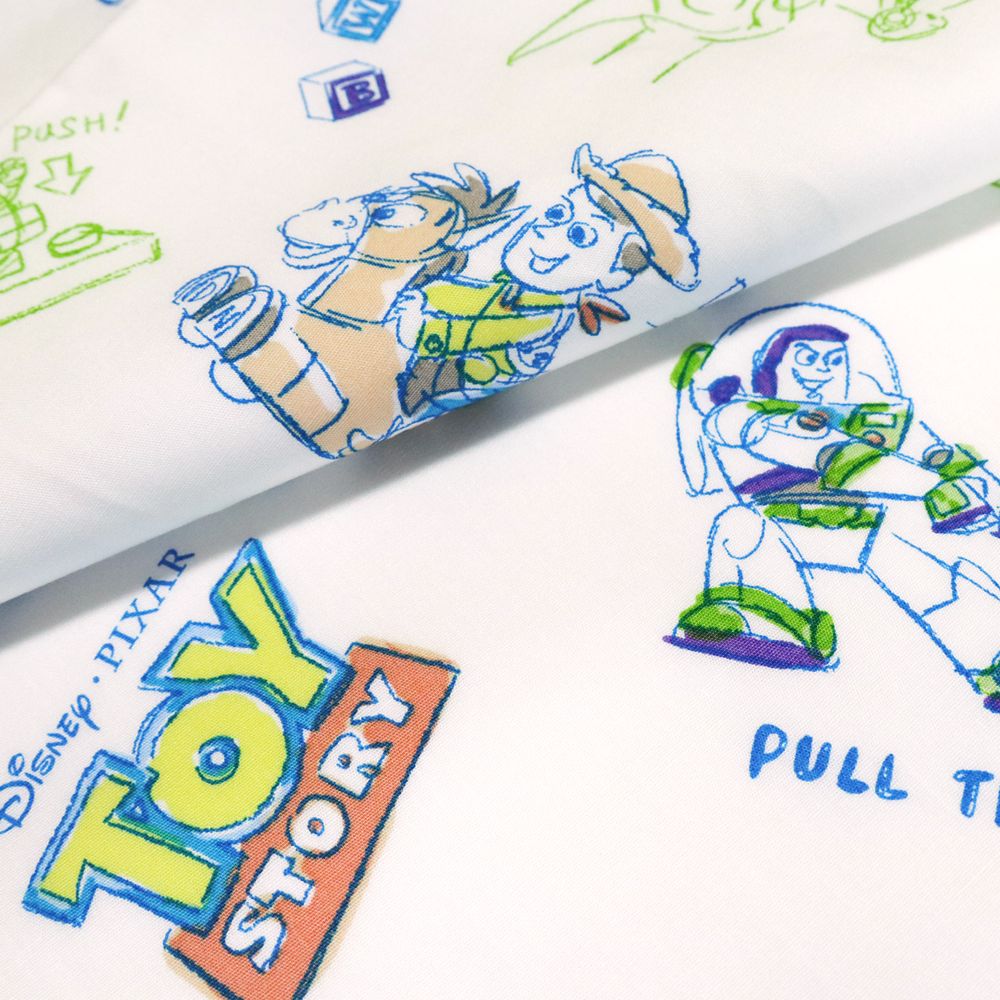 トイ・ストーリー お昼寝布団セット 3点 綿100％ 敷き布団 防水バッグ ネームタグ付き  水彩タッチ NZ1262-3