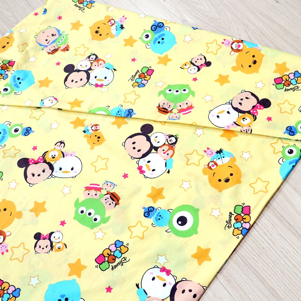 ツムツム お昼寝布団セット 3点 敷き布団 綿100％ 防水バッグ ネームタグ付き NZ1263-3