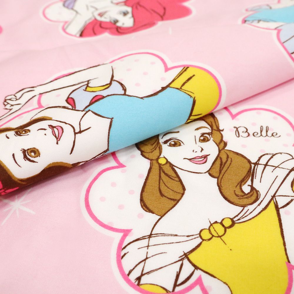 ディズニープリンセス お昼寝布団セット 3点 綿100％ 敷き布団 防水バッグ ネームタグ付き NZ1264-3