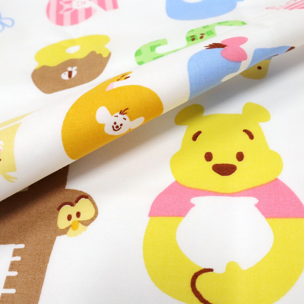 プーさん ティガー お昼寝布団セット 3点 綿100％ 敷き布団 防水バッグ ネームタグ付き 数字デザイン NZ1265-3