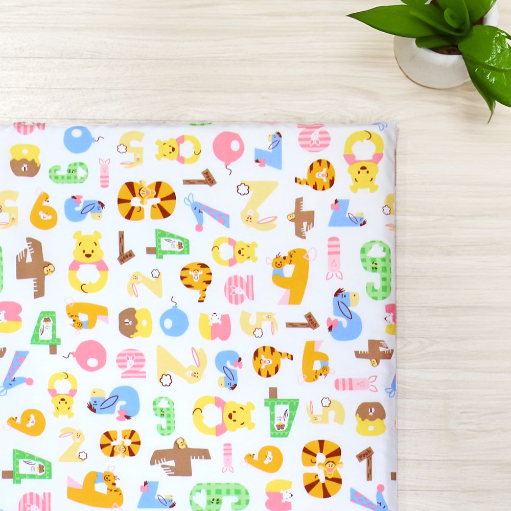 プーさん ティガー お昼寝布団セット 3点 綿100％ 敷き布団 防水バッグ ネームタグ付き 数字デザイン NZ1265-3