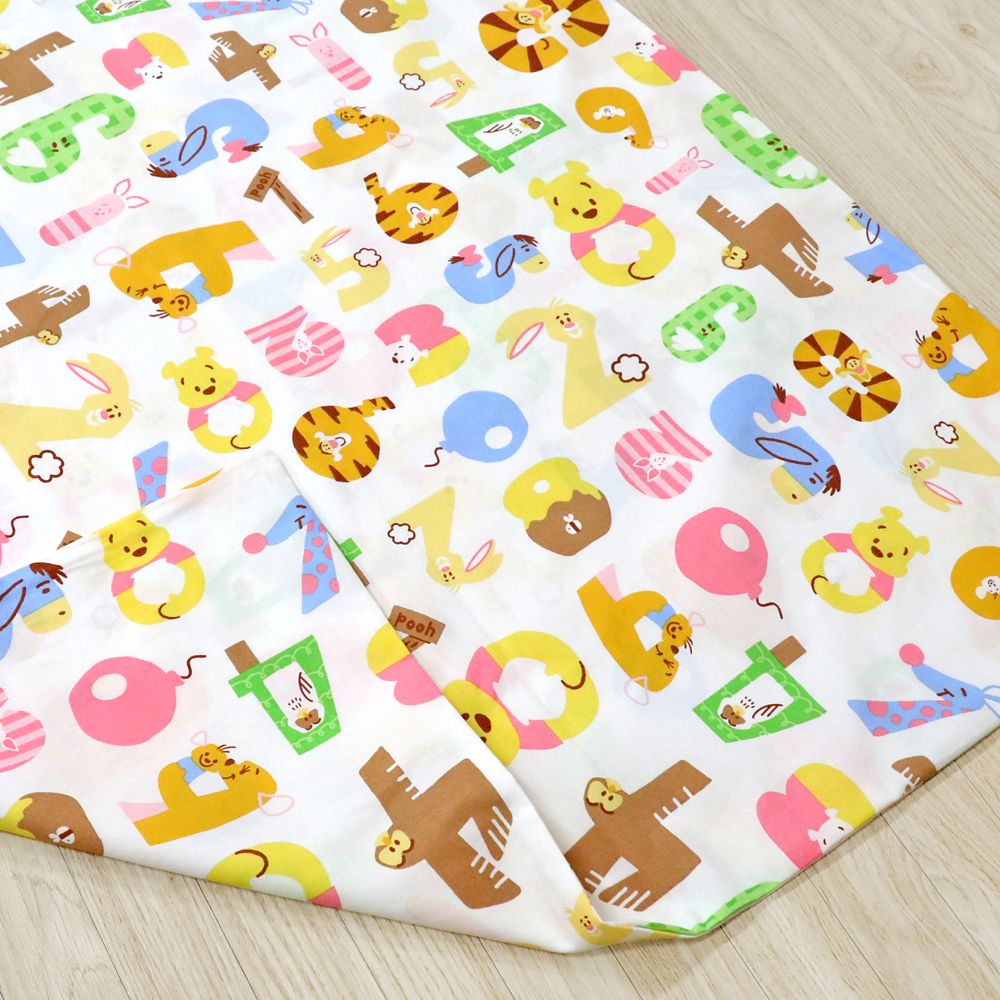 プーさん ティガー お昼寝布団セット 3点 綿100％ 敷き布団 防水バッグ ネームタグ付き 数字デザイン NZ1265-3