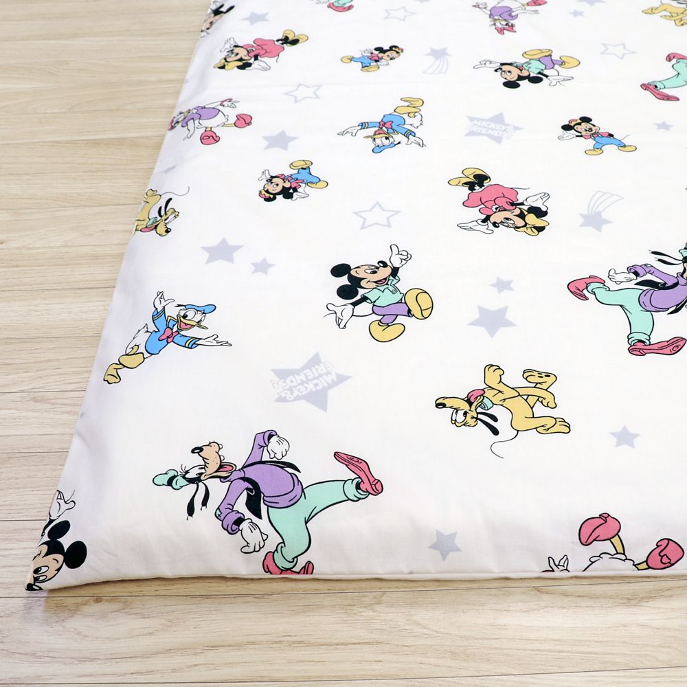 ミッキー ドナルド モーティ フェルディ お昼寝布団セット 3点 綿100％ 敷き布団 防水バッグ ネームタグ付き NZ1266-3