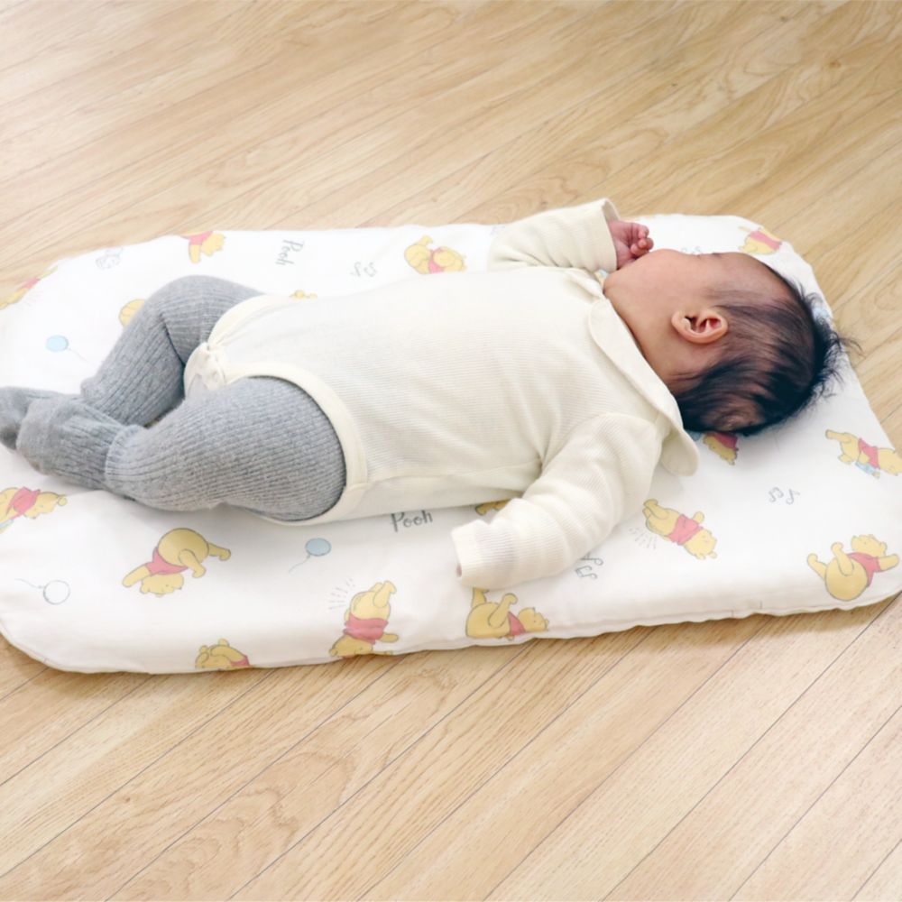 くまのプーさん 抱っこ布団 パステルカラー オーガニックコットン ダブルガーゼ 綿100％  3層構造 メッシュ NZ1125P-ME-C