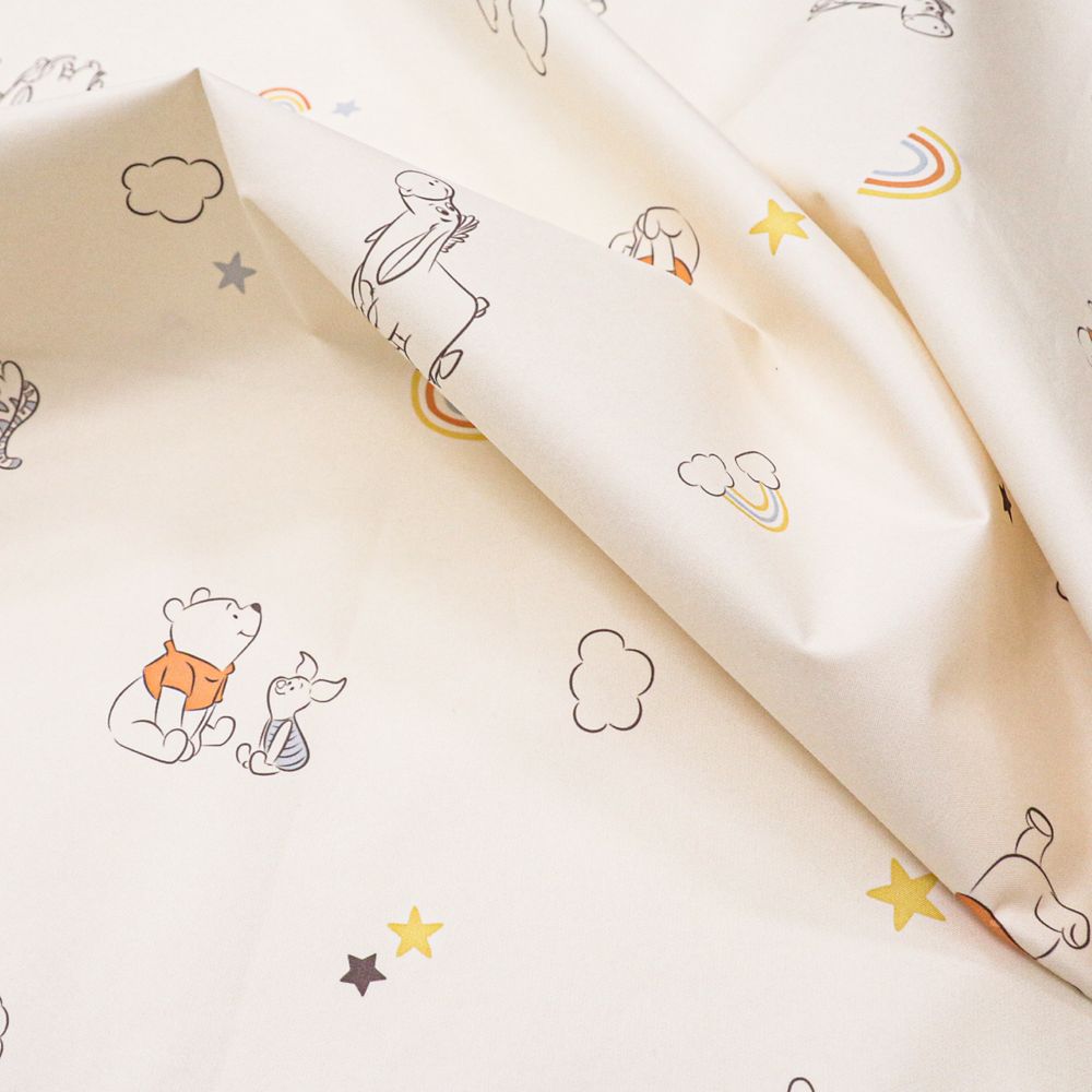 プー＆フレンズ おむつ替えシート 2枚セット 45&times;58cm 裏面防水 吸水加工 NZ3225-A