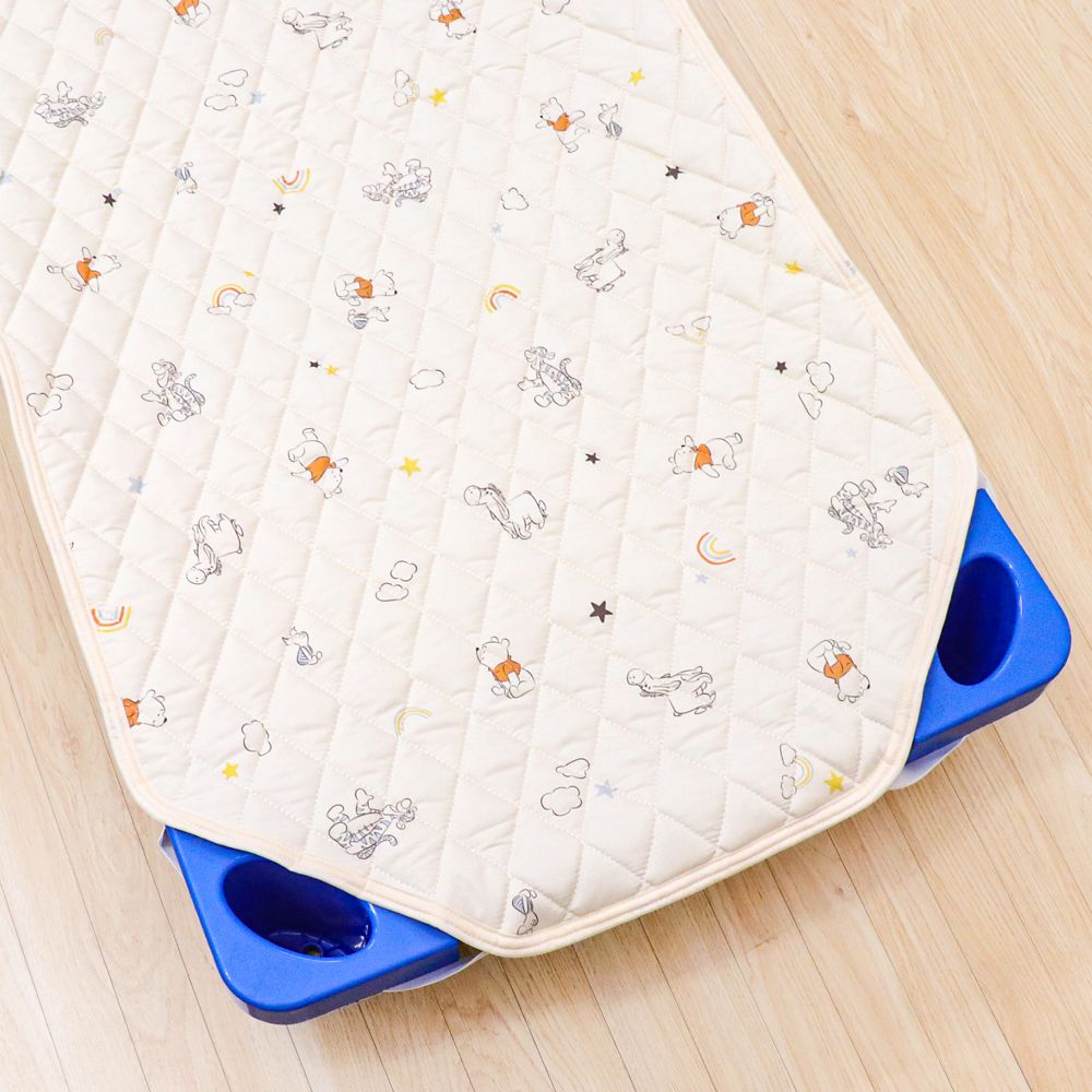 プー＆フレンズ コットカバー 60&times;130cm 裏面防水 キルト 吸水加工 ネームタグ付き NZ3225-K