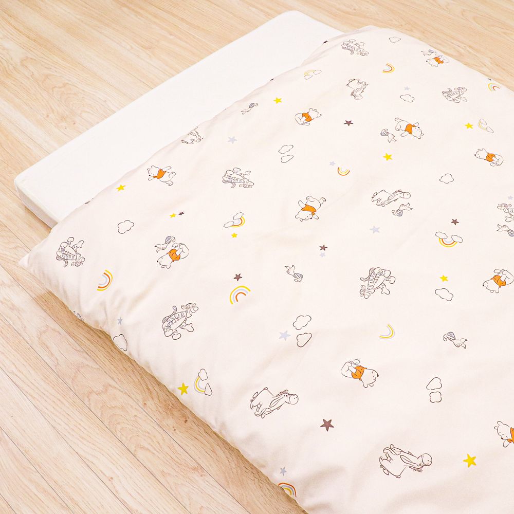 プー＆フレンズ 掛け布団カバー 105&times;130cm 吸水加工 ベビー布団カバー NZ3225-T1