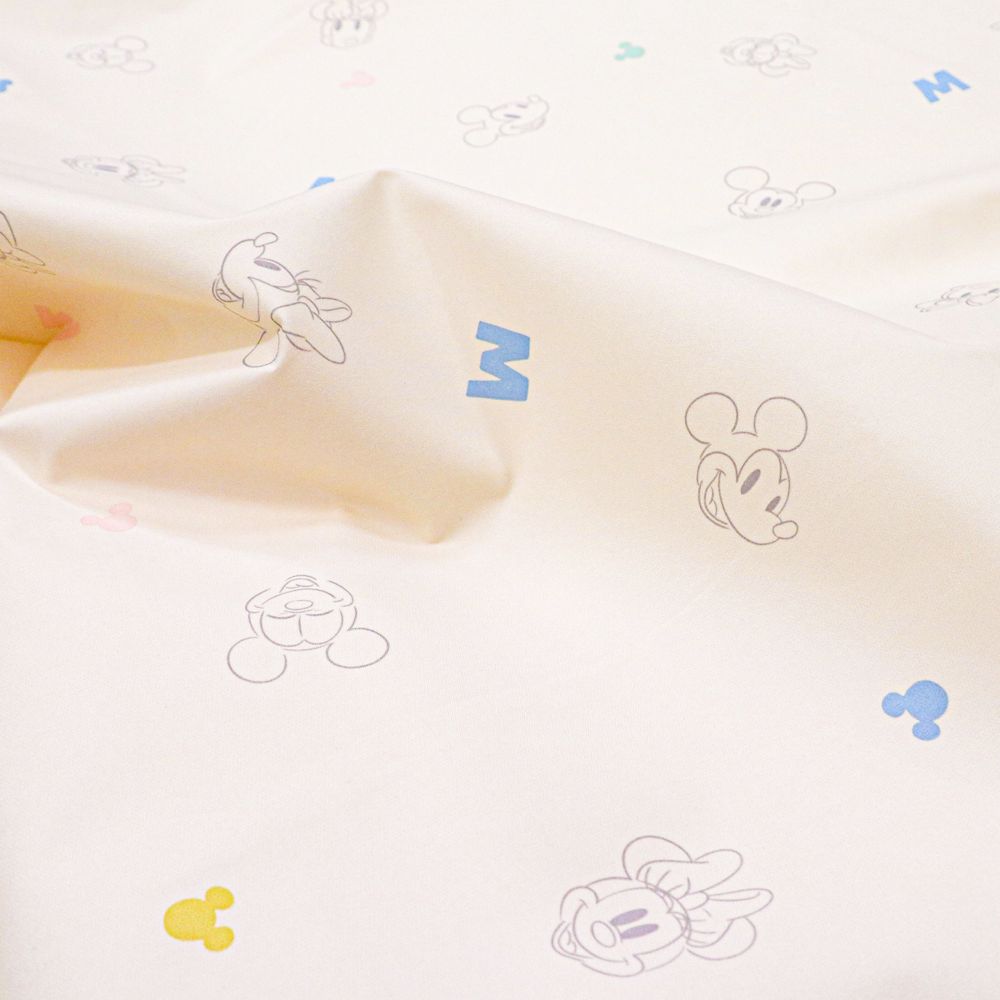 ミッキー＆ミニー おむつ替えシート 2枚セット 45&times;58cm 裏面防水 吸水加工 NZ3226-A