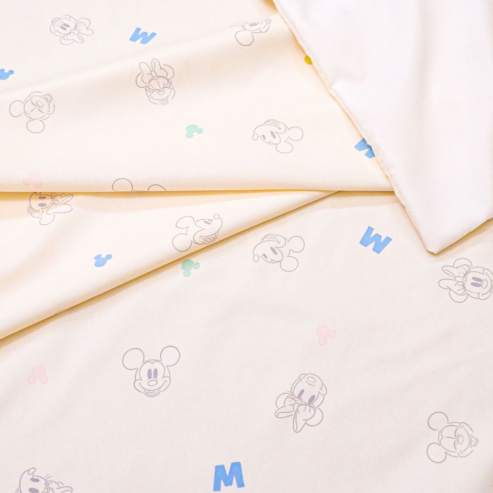 ミッキー＆ミニー お昼寝掛け布団カバー 肌布団カバー 90&times;120cm 吸水加工 お昼寝布団カバー ベビー布団カバー NZ3226-T5