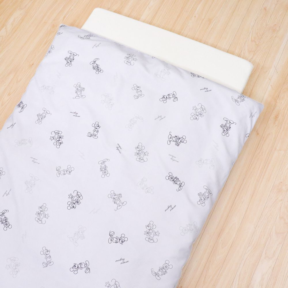 ミッキーマウス 掛け布団カバー 105&times;130cm 吸水加工 ベビー布団カバー NZ3227-T1