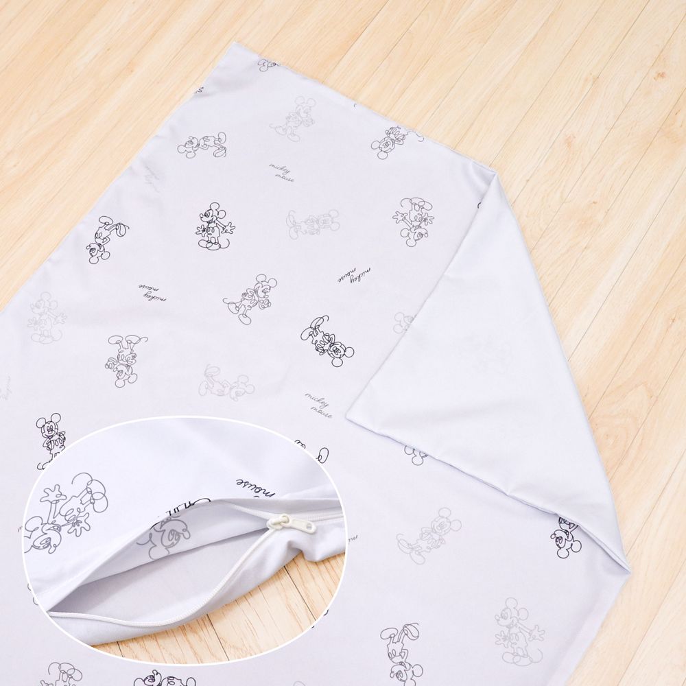 ミッキーマウス 敷き布団カバー 90&times;130cm 吸水加工 ベビー布団カバー NZ3227-T2