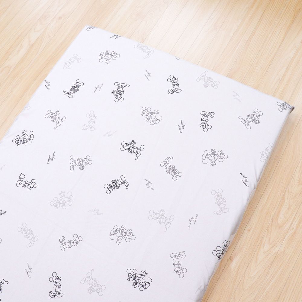 ミッキーマウス 敷き布団カバー 90&times;130cm 吸水加工 ベビー布団カバー NZ3227-T2