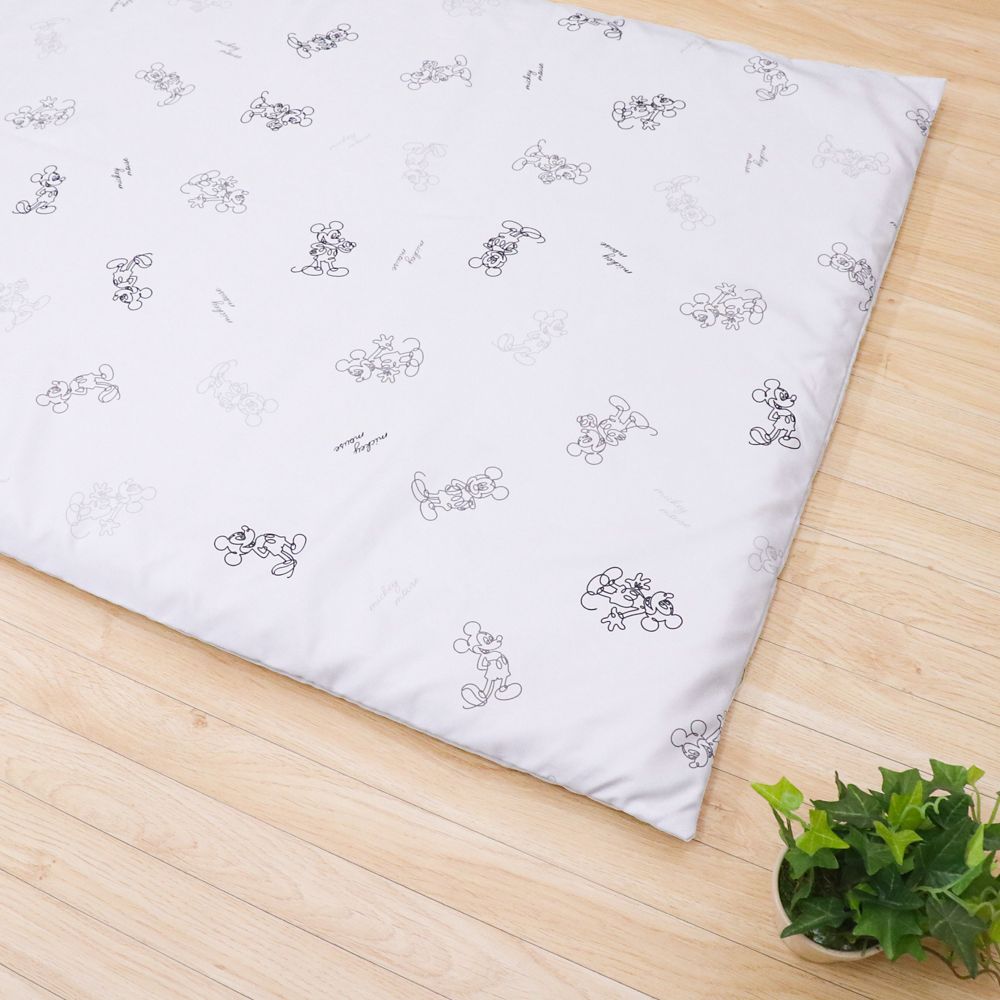 ミッキーマウス お昼寝敷き布団 ネームタグ付き 敷き布団カバー NZ3227-SK