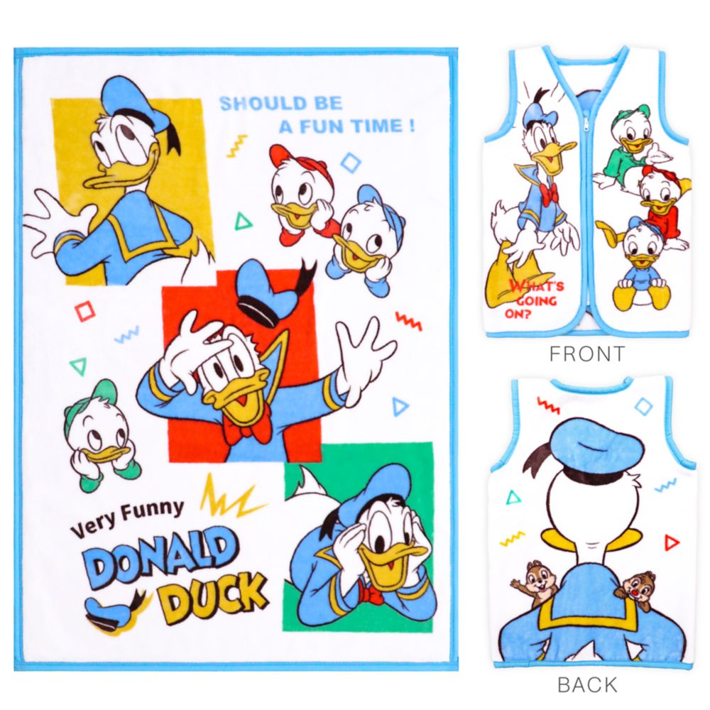 ドナルドダック ヒューイ デューイ ルーイ 毛布＋スリーパー 2点セット ニューマイヤー NZ2002s-DO