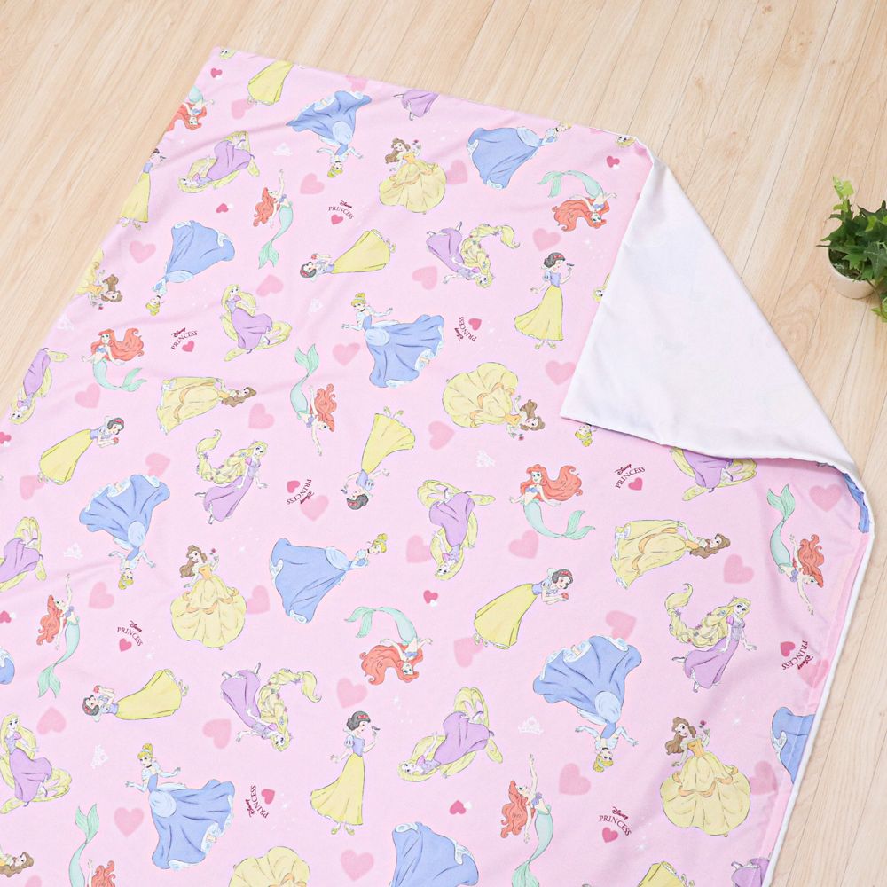 ディズニープリンセス 掛け布団カバー 105&times;130cm ラプンツェル アリエル シンデレラ ベル 白雪姫 ピーチスキン加工 ベビー布団カバー NZ3026-T1