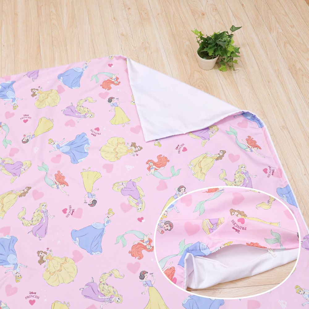 ディズニープリンセス 掛け布団カバー 105&times;130cm ラプンツェル アリエル シンデレラ ベル 白雪姫 ピーチスキン加工 ベビー布団カバー NZ3026-T1