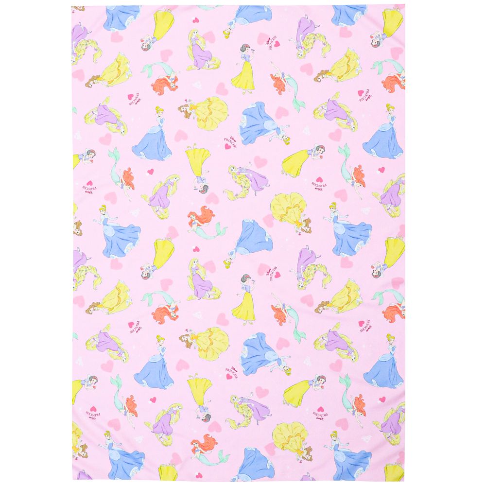 ディズニープリンセス 敷き布団カバー 90&times;130cm ラプンツェル アリエル シンデレラ ベル 白雪姫 ピーチスキン加工 ベビー布団カバー NZ3026-T2