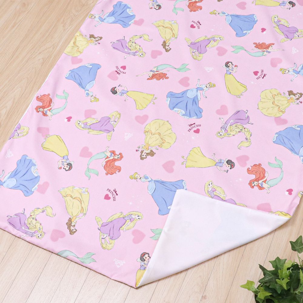 ディズニープリンセス お昼寝掛け布団カバー 肌布団カバー 90&times;120cm ラプンツェル アリエル シンデレラ ベル 白雪姫 ピーチスキン加工 お昼寝布団カバー ベビー布団カバー NZ3026-T5