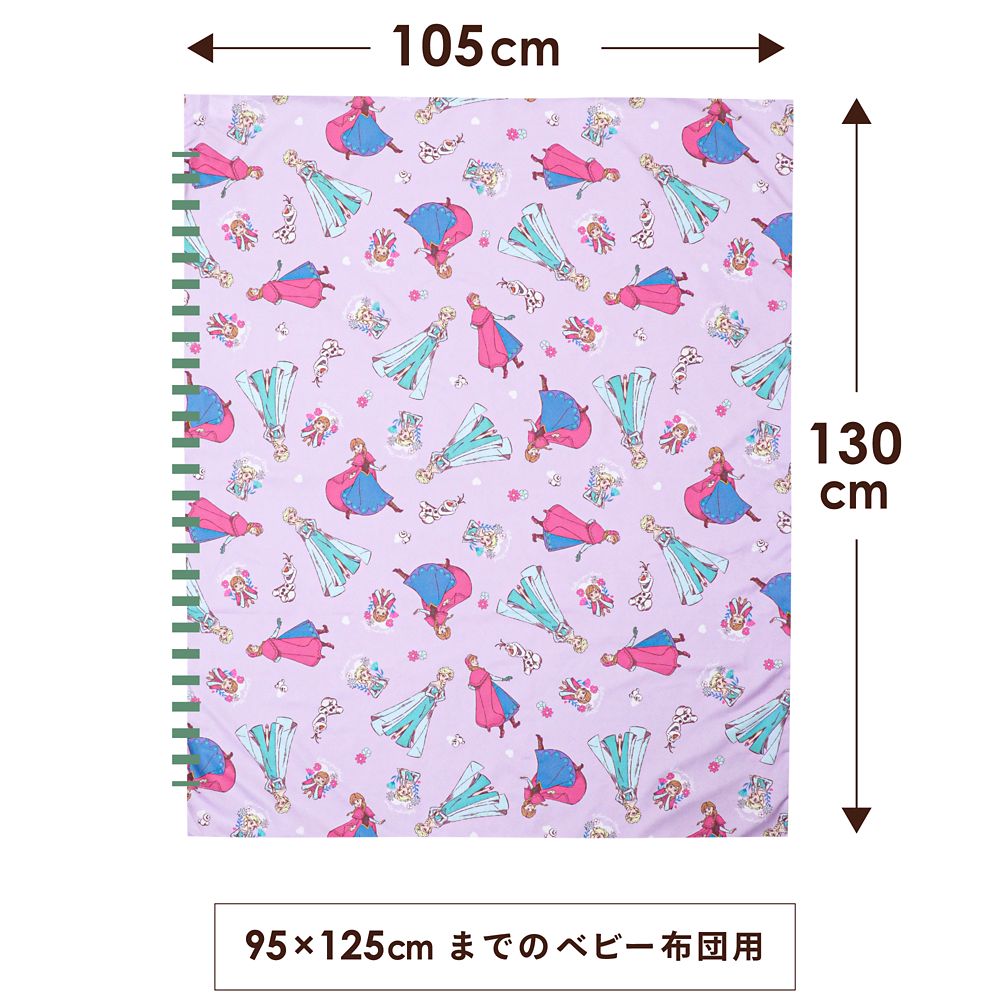 アナ エルサ オラフ 掛け布団カバー アナと雪の女王 105&times;130cm ピーチスキン加工 ベビー布団カバー NZ3027-T1