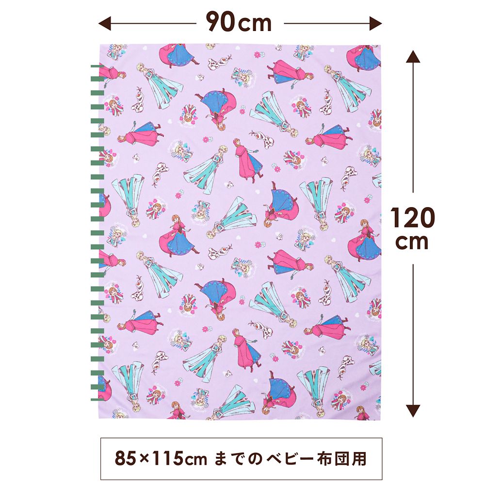 アナ エルサ オラフ お昼寝掛け布団カバー 肌布団カバー アナと雪の女王 90&times;120cm ピーチスキン加工 お昼寝布団カバー ベビー布団カバー NZ3027-T5