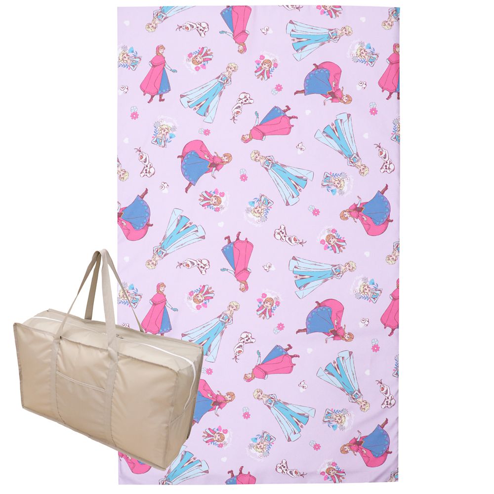 アナ エルサ オラフ お昼寝布団セット 3点 アナと雪の女王 敷き布団カバー 敷き布団 防水バッグ ネームタグ付き NZ3027-3