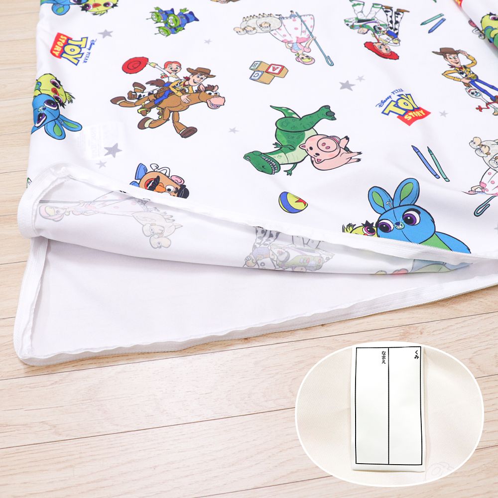 トイ・ストーリー お昼寝敷き布団カバー 75&times;125cm ウッディ バズ・ライトイヤー ジェシー エイリアン ミスター・ポテトヘッド ミセス・ポテトヘッド レックス ハム ボー・ピープ ピーチスキン加工 お昼寝布団カバー NZ3028-T6