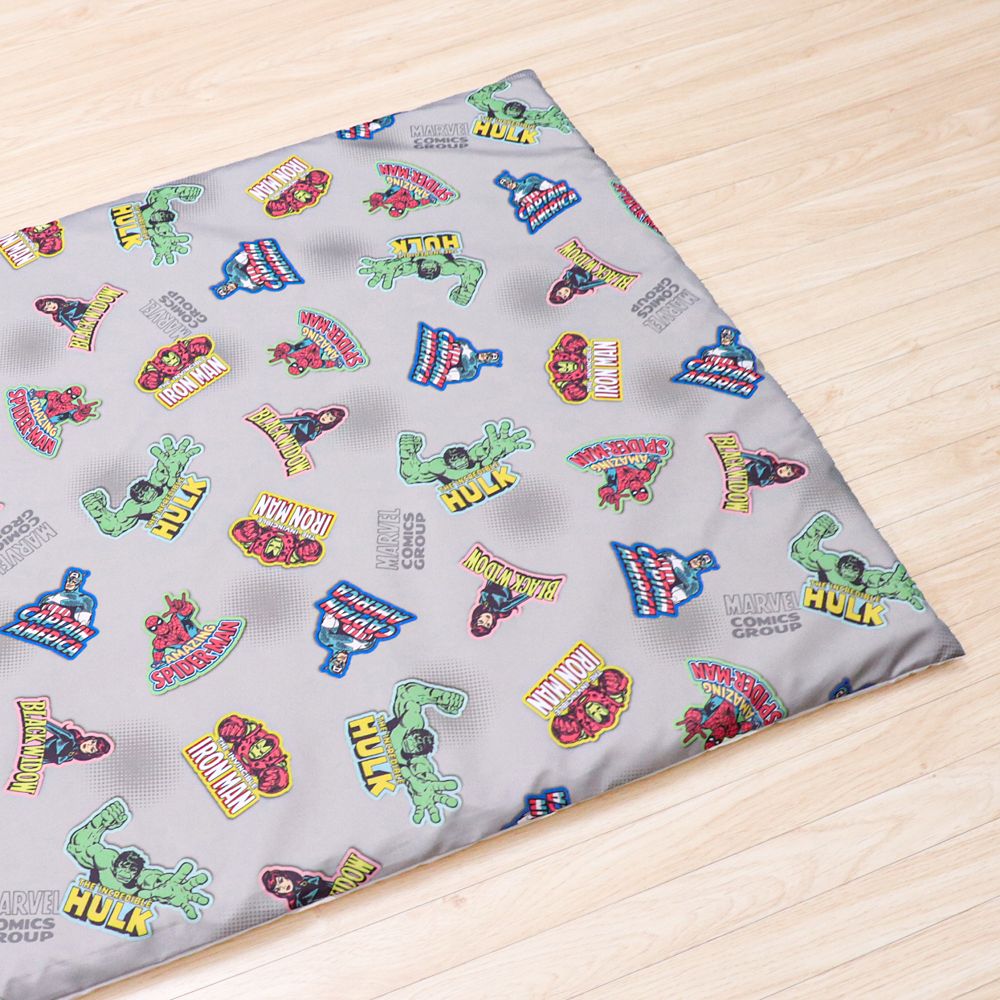 マーベル お昼寝敷き布団カバー 75&times;125cm アベンジャーズ スパイダーマン アイアンマン キャプテン・アメリカ ハルク ブラック・ウィドウ ピーチスキン加工 お昼寝布団カバー NM3021-T6