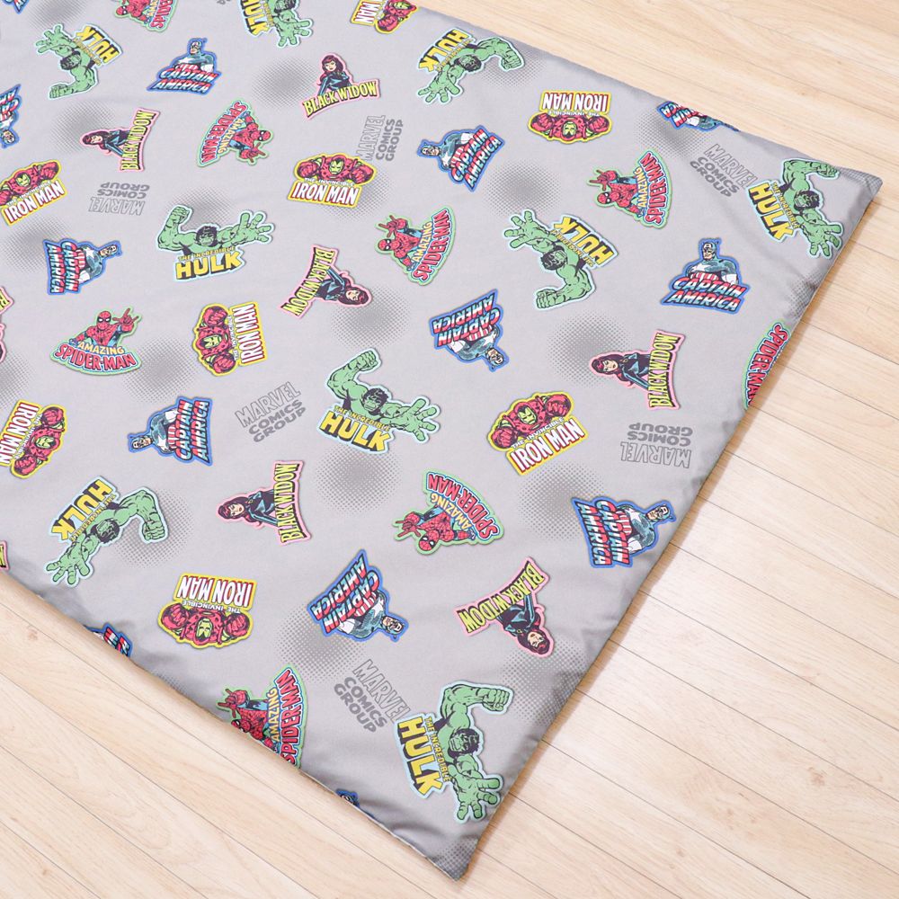 マーベル お昼寝布団セット 3点 アベンジャーズ スパイダーマン アイアンマン キャプテン・アメリカ ハルク ブラック・ウィドウ 敷き布団カバー 敷き布団 防水バッグ ネームタグ付き NM3021-3