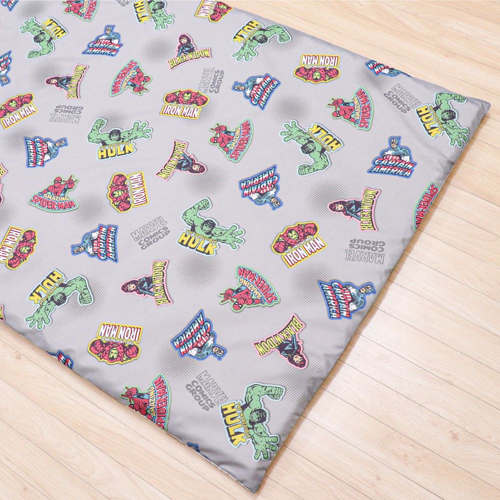 マーベル お昼寝敷き布団 アベンジャーズ スパイダーマン アイアンマン キャプテン・アメリカ ハルク ブラック・ウィドウ ネームタグ付き 敷き布団カバー NM3021-SK