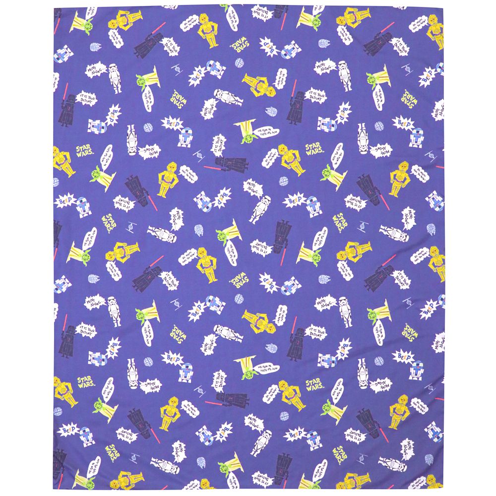 スター・ウォーズ  掛け布団カバー 105&times;130cm  STAR WARS ダース・ベイダー ヨーダ R2-D2 C-3PO ストームトルーパー ピーチスキン加工 ベビー布団カバー NS3022-T1