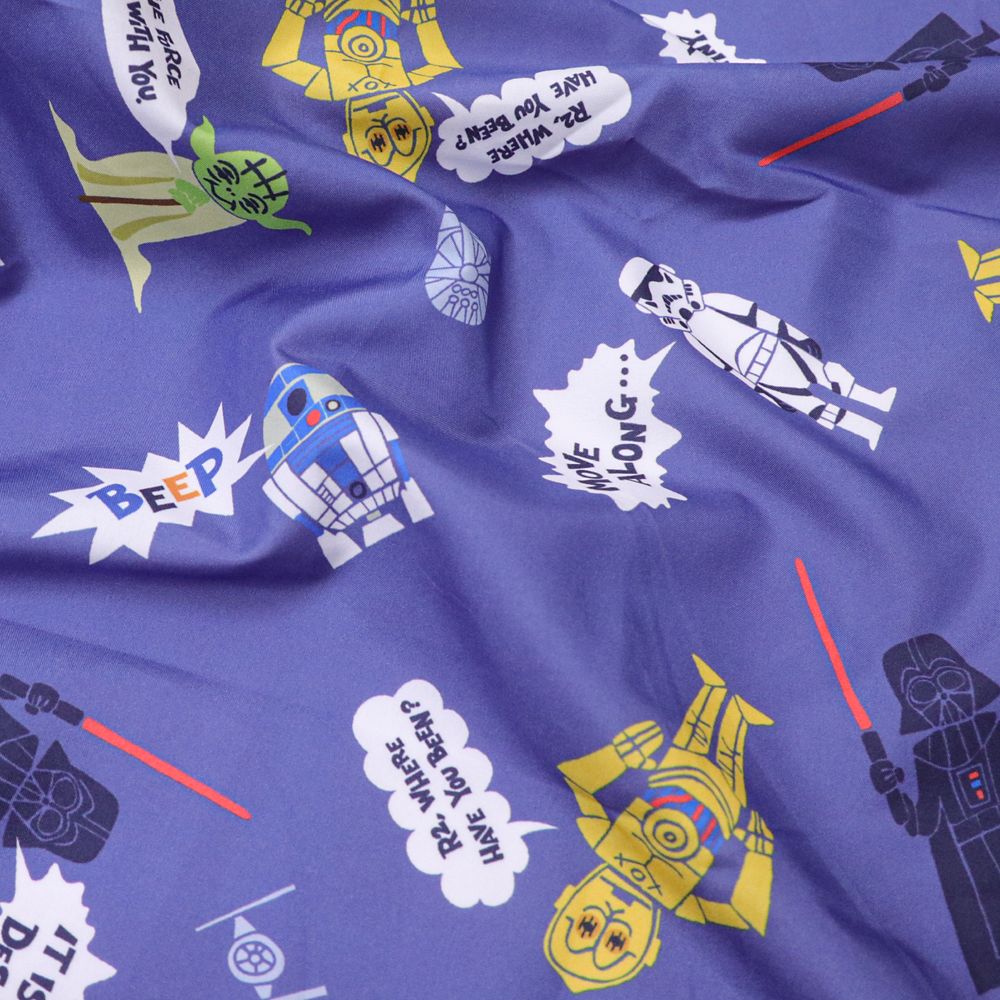 スター・ウォーズ  掛け布団カバー 105&times;130cm  STAR WARS ダース・ベイダー ヨーダ R2-D2 C-3PO ストームトルーパー ピーチスキン加工 ベビー布団カバー NS3022-T1