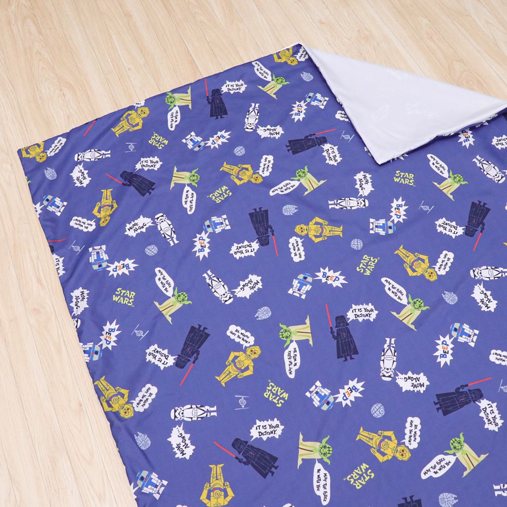 スター・ウォーズ お昼寝掛け布団カバー 肌布団カバー 90&times;120cm  STAR WARS ダース・ベイダー ヨーダ R2-D2 C-3PO ストームトルーパー ピーチスキン加工 お昼寝布団カバー ベビー布団カバー NS3022-T5