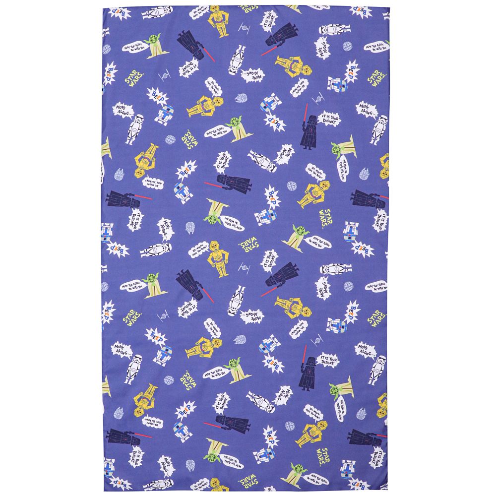 スター・ウォーズ お昼寝敷き布団カバー 75&times;125cm  STAR WARS ダース・ベイダー ヨーダ R2-D2 C-3PO ストームトルーパー ピーチスキン加工 お昼寝布団カバー NS3022-T6