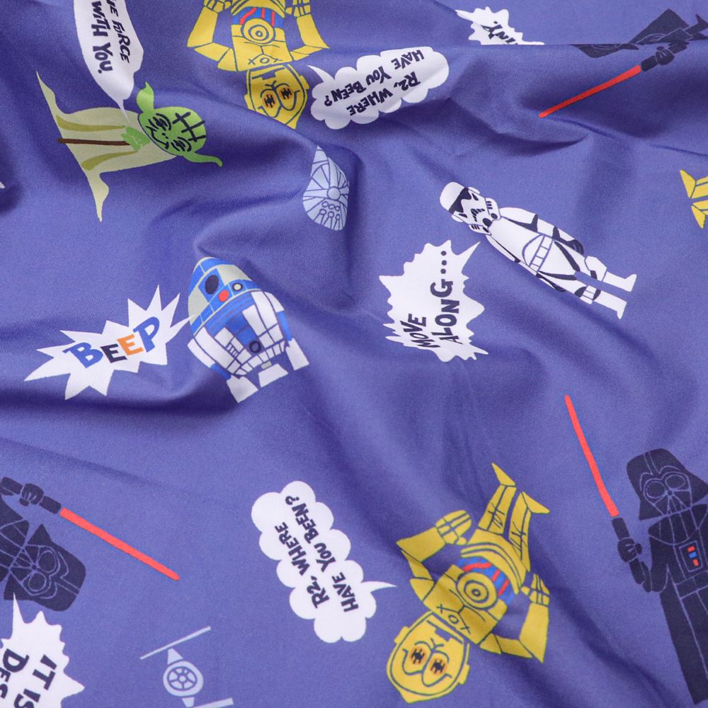 スター・ウォーズ お昼寝敷き布団カバー 75&times;125cm  STAR WARS ダース・ベイダー ヨーダ R2-D2 C-3PO ストームトルーパー ピーチスキン加工 お昼寝布団カバー NS3022-T6