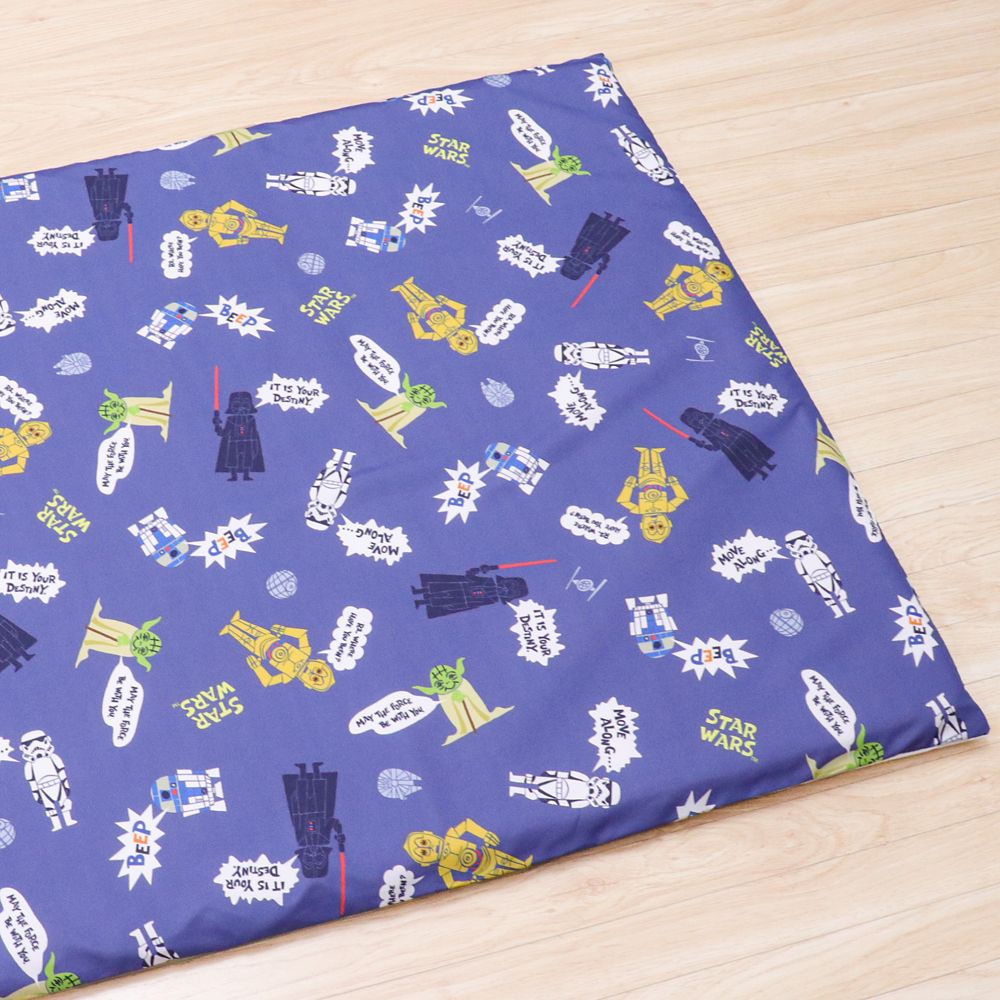 スター・ウォーズ お昼寝敷き布団カバー 75&times;125cm  STAR WARS ダース・ベイダー ヨーダ R2-D2 C-3PO ストームトルーパー ピーチスキン加工 お昼寝布団カバー NS3022-T6