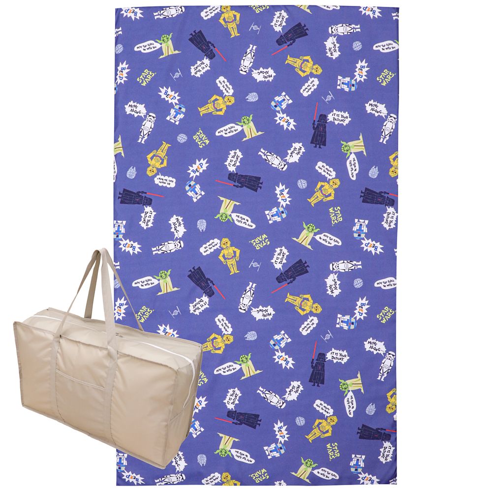 スター・ウォーズ お昼寝布団セット 3点  STAR WARS ダース・ベイダー ヨーダ R2-D2 C-3PO ストームトルーパー 敷き布団カバー 敷き布団 防水バッグ ネームタグ付き NS3022-3