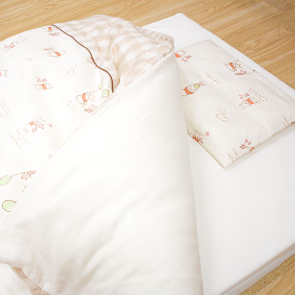 プーさん ピグレット ベビー布団 10点セット ミニサイズ オーガニックコットン ダブルガーゼ NZ1121-FUM