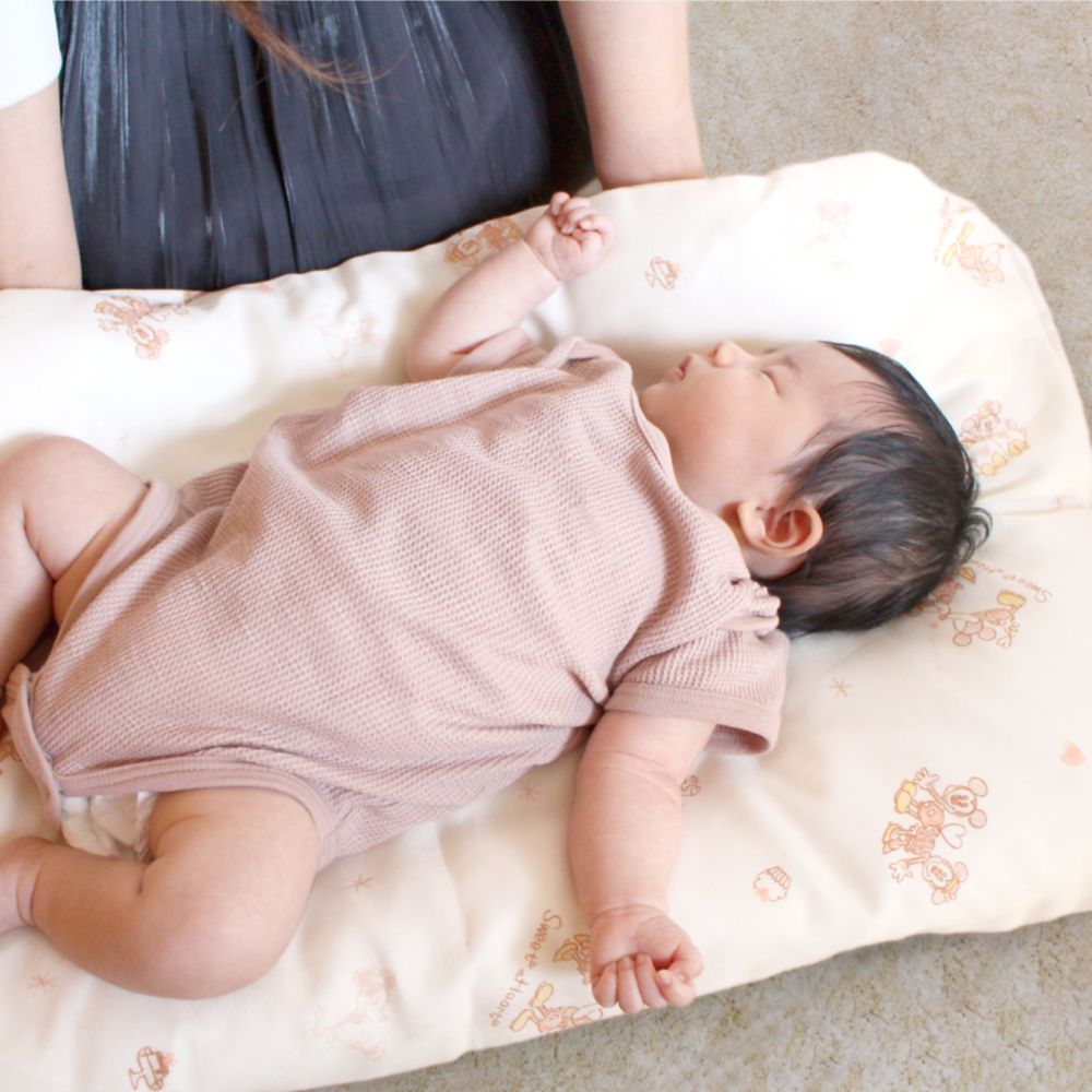 ミッキー ミニー 抱っこ布団 オーガニックコットン ダブルガーゼ 綿100％ やわらかキルト NZ1122P