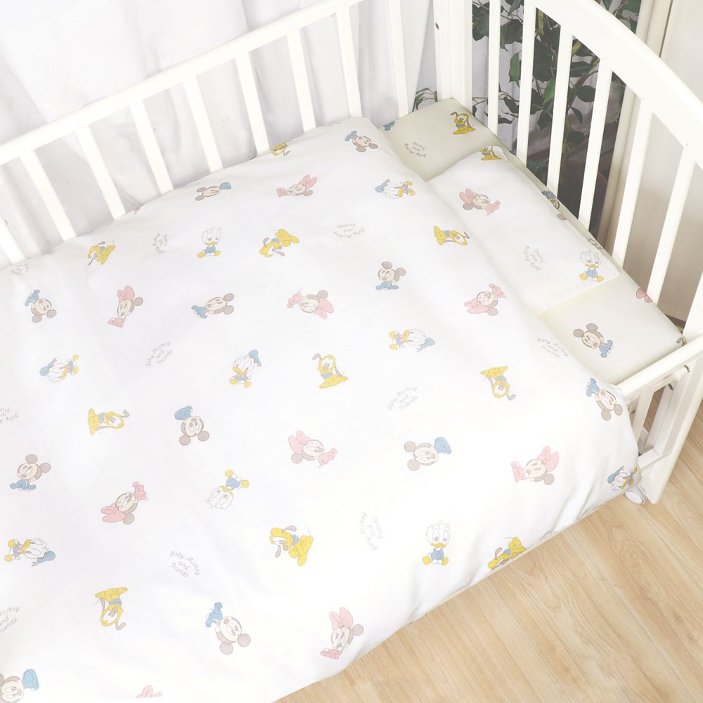ベビーミッキー&フレンズ ベビー布団 12点セット レギュラーサイズ オーガニックコットン ダブルガーゼ NZ1123-FU