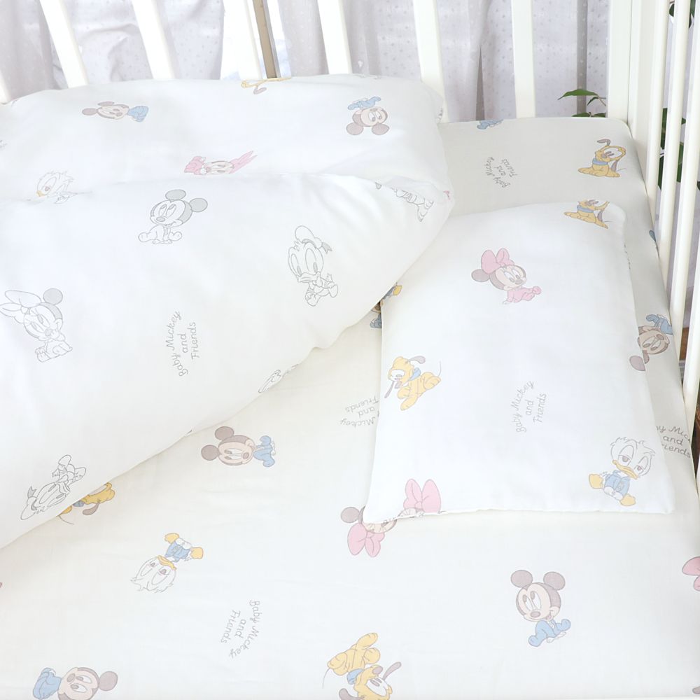 ベビーミッキー&フレンズ ベビー布団 13点セット ミニサイズ オーガニックコットン ダブルガーゼ NZ1123-FUM