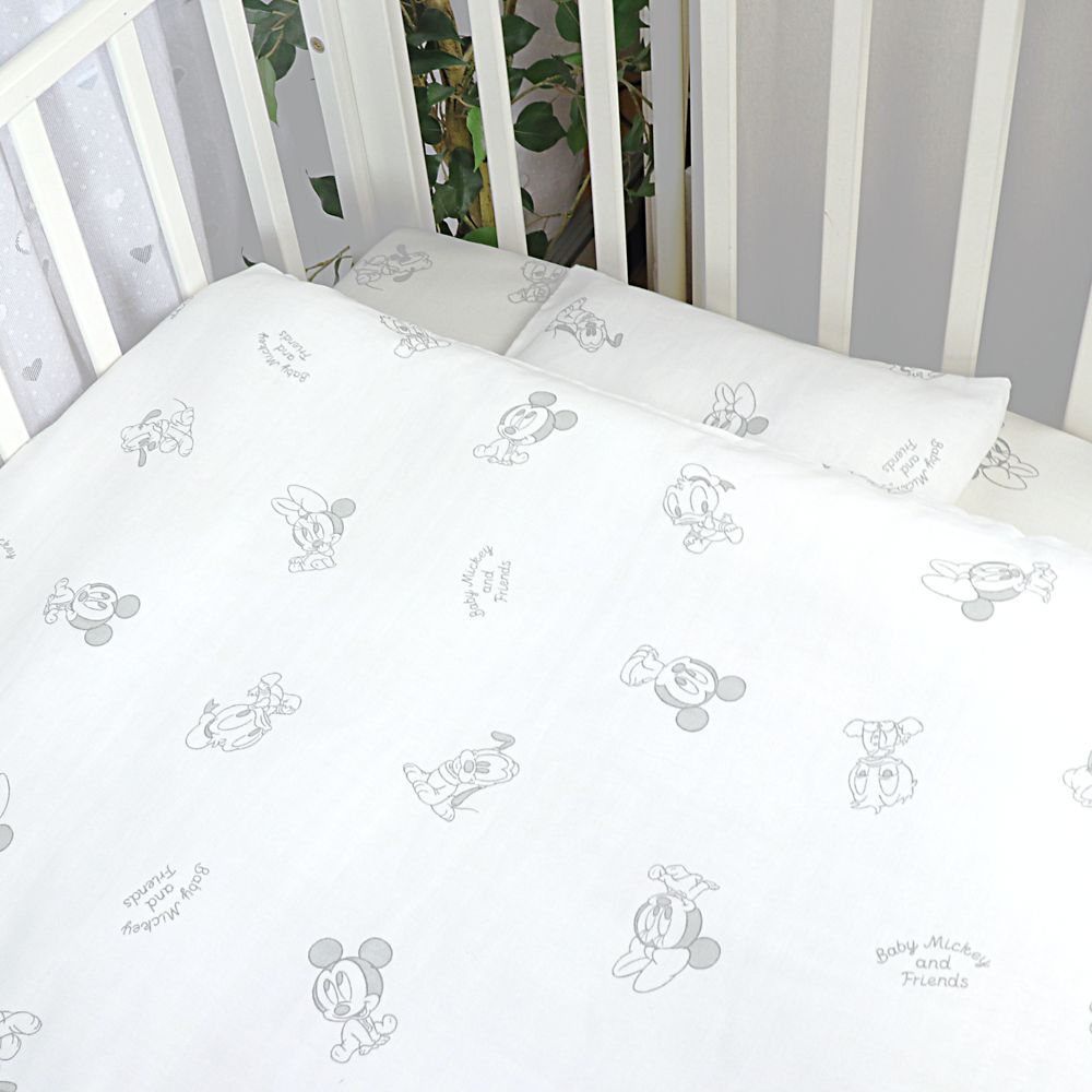 ベビーミッキー&フレンズ ベビー布団 13点セット ミニサイズ オーガニックコットン ダブルガーゼ NZ1123-FUM